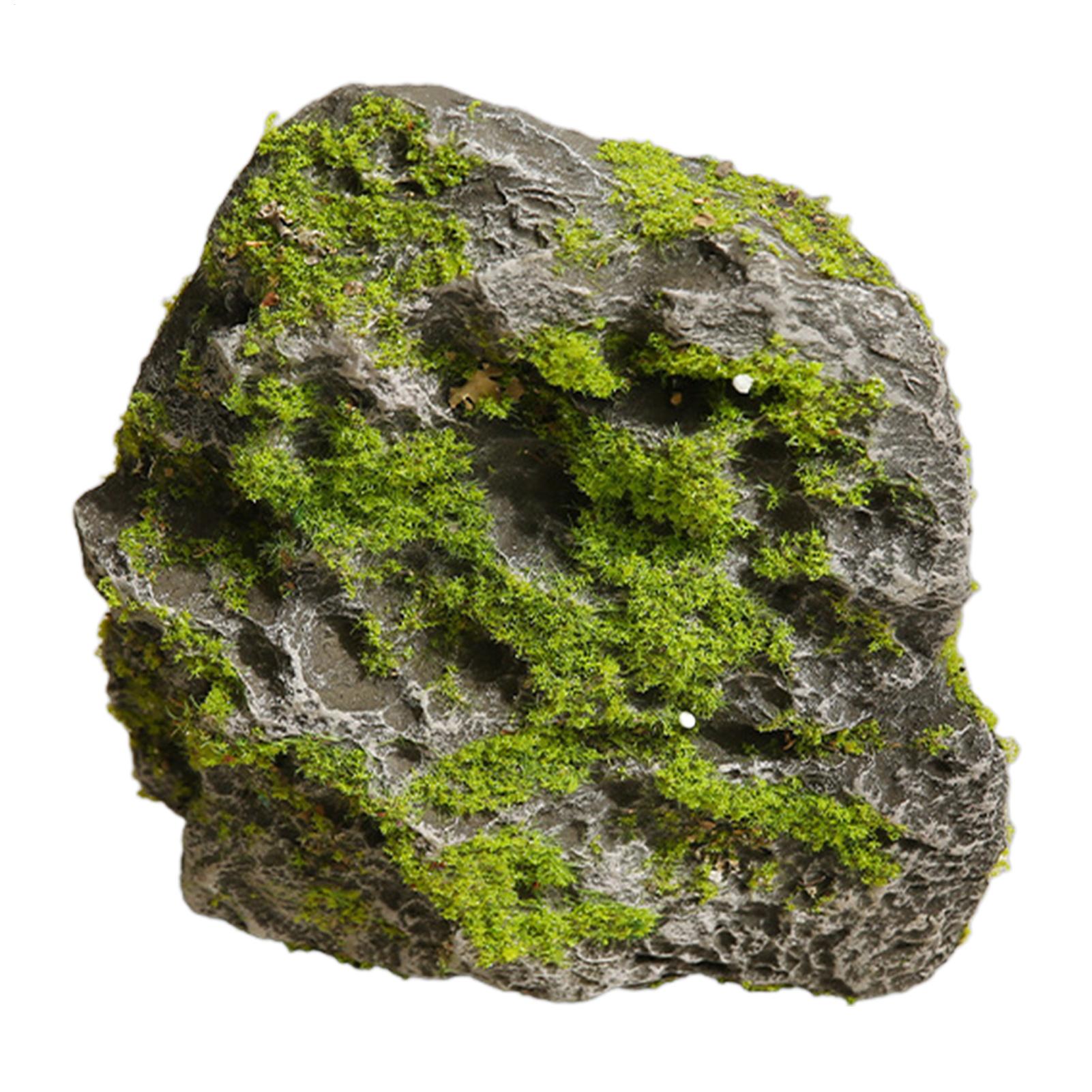 Aquarium Moss - Finta roccia realistica con muschio, decorazione