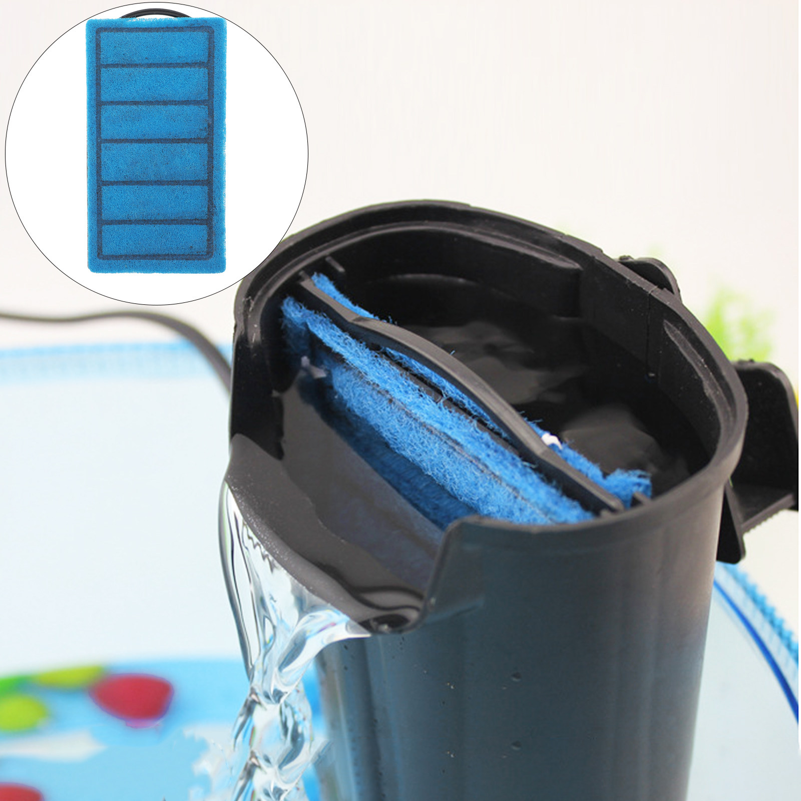 Aquarium Planted Tank Filter - 3 pezzi di spugna ad alta