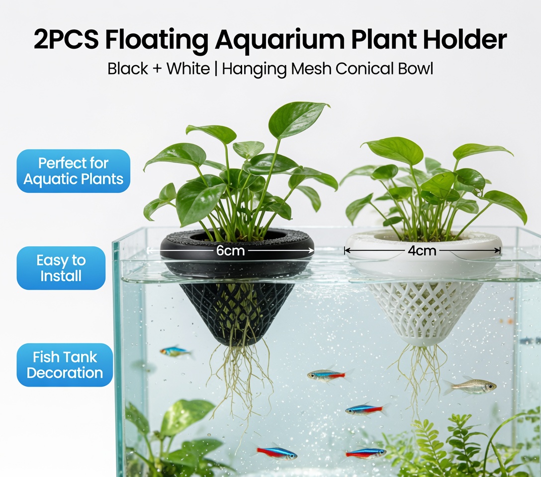 2 Pezzi Portapiante Galleggian - Plant Aquarium Pot recensione e prezzo