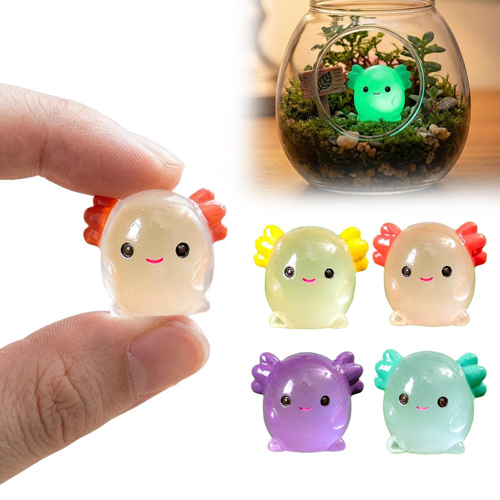 Miniature di axolotl luminose  - Aquarium Moss recensione e prezzo