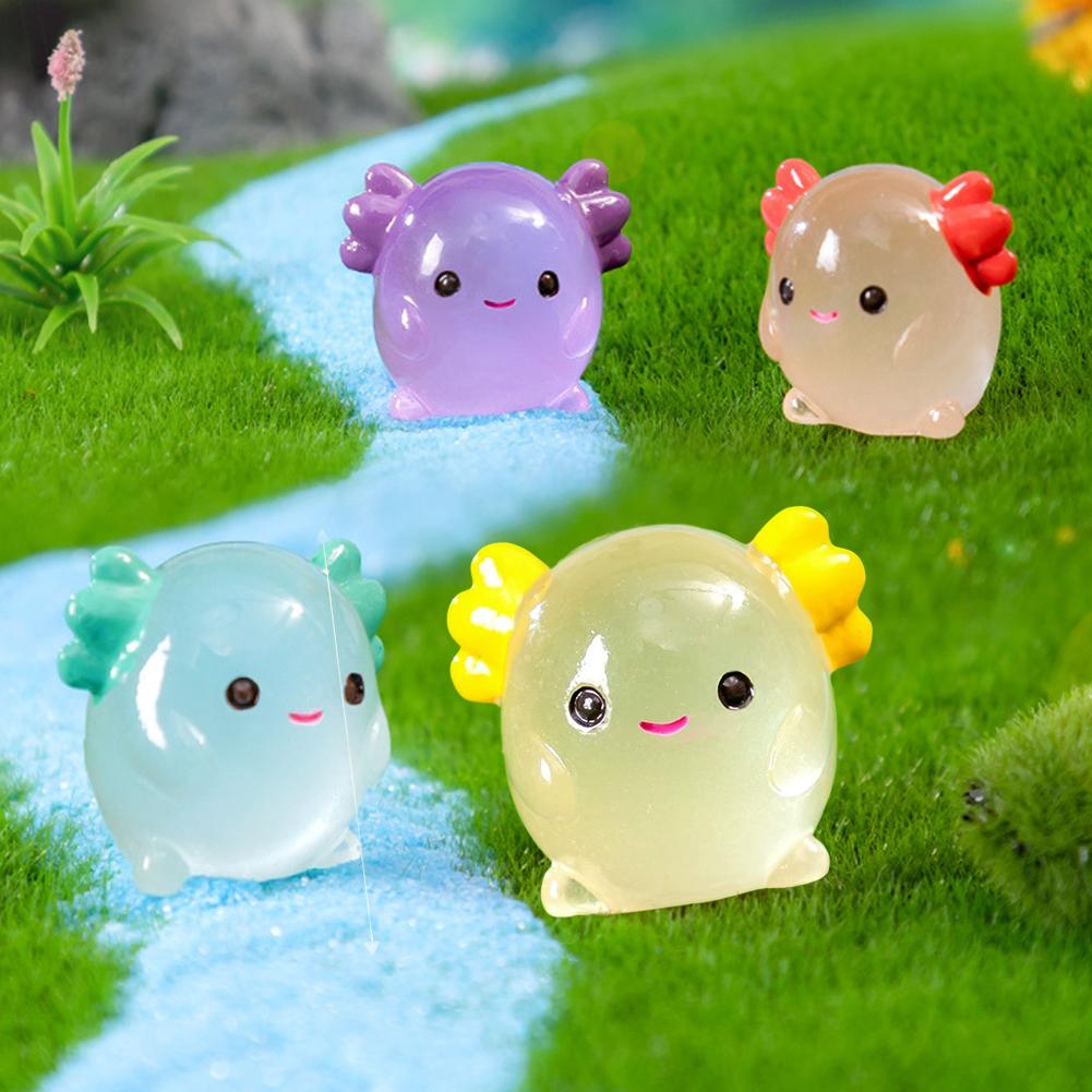 Miniature di axolotl luminose  - Aquarium Moss recensione e prezzo