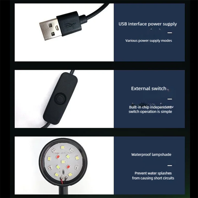Lampada a clip USB a LED per a - Aquarium Plant Light recensione e prezzo