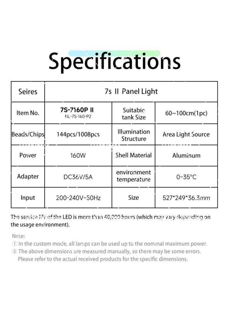 Luce LED per Acquario 160W RGB - Planted Tank recensione e prezzo